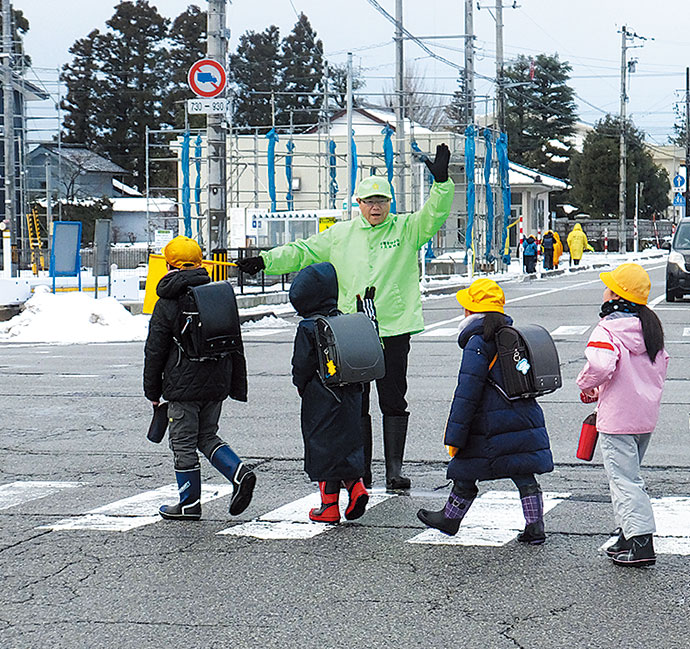 小学生登校見守り隊